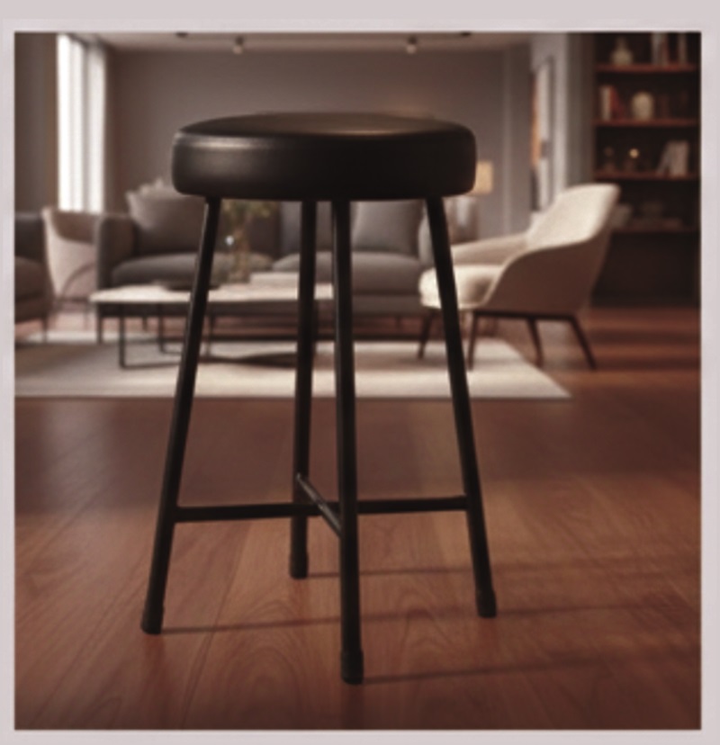 Black office chair with a mesh back and armrests.